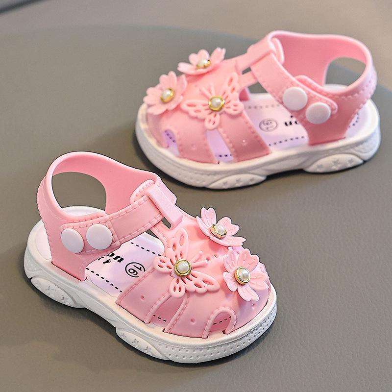Children's Summer Cartoon Sandals: Non-Slip Soft Bottom Beach Shoes for Toddlers