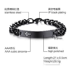 Personalized Bracelet Customizable Non Allergy Stainless Steel Bracelet for Men Women Free Engrave Name/letter/logo Custom Gifts