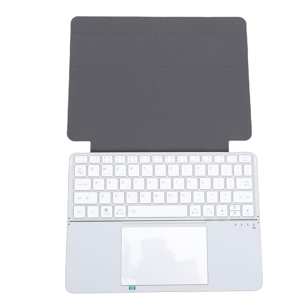   Keyboard with Touchpad Multifunctional Quiet Typing Rechargeable Foldable 64 Key Keyboard for Laptop Tablet