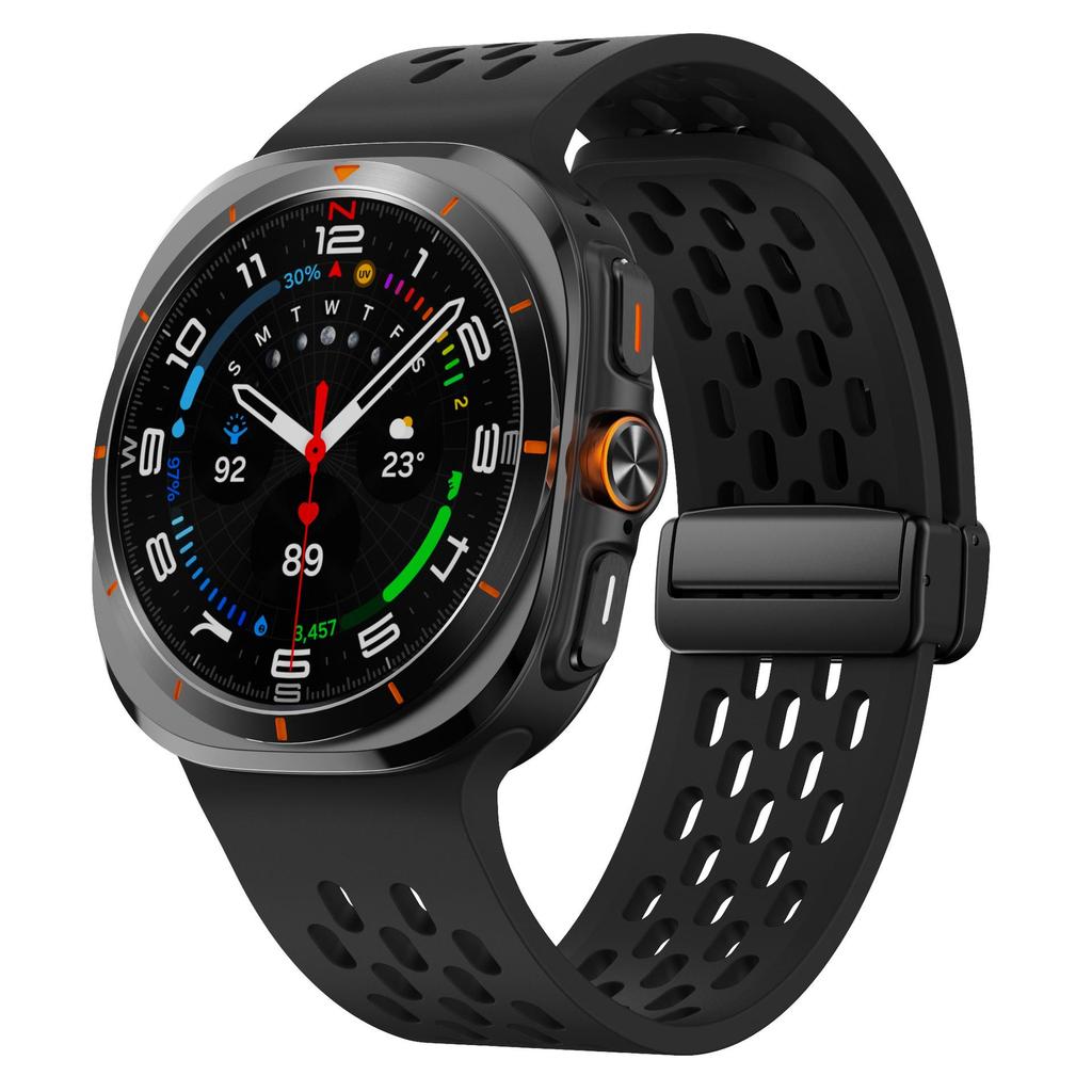 Samsung Ultra Magnetic Buckle Silicone Watch Strap with Foldable Clasp