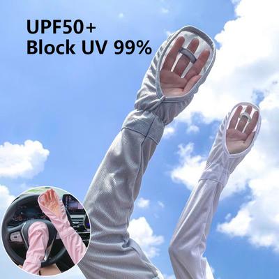 Ledový protisluneční rukáv Letní UV solární rukávy na ruce Dámské rukávy s dlouhým rukávem pro ochranu před sluncem při řízení Anti-UV cyklistické rukávy