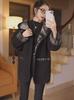 Women's Reversible Plaid Wool Coat - Petite Hooded Cardigan for Autumn/Winter 2025
