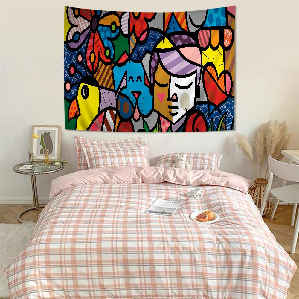 Britto Anime Tapestry Art Science Fiction Room Home Decor Wall Art Decor