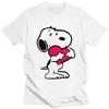 Aranyos Rajzfilm Snoopy Pólók Nőknek Férfiaknak Pamut Rövid Ujjú Utcai Ruházat Y2k Túlméretezett Szabadidős Póló Női Férfi Alkalmi Ruházat Felső
