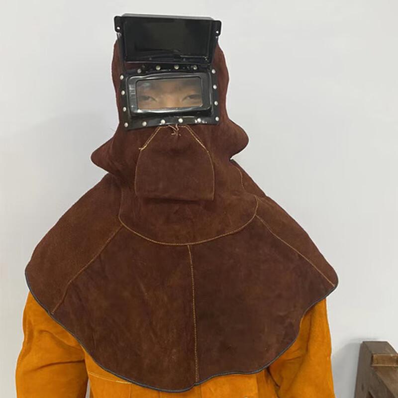 

HUAZHENMIAN Auto-Darkening Cowhide Welding Helmet