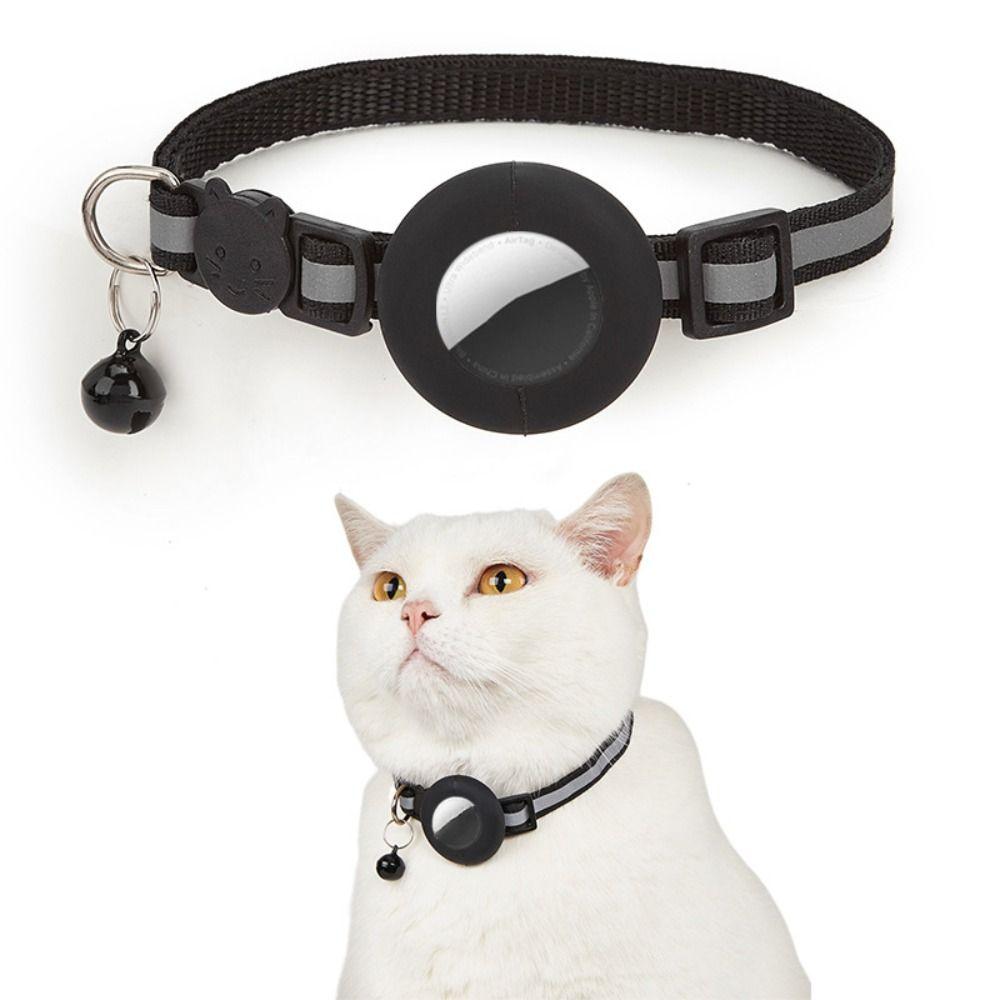 with Reflective Strip Pet Collar Adjustable Pet Tracker Accessories Cat Collar for AirTag