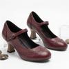 Dames hoge hakken lente en zomer nieuwe dunne hak retro gesp lichte mond enkele schoenen grote maat lage schoenen
