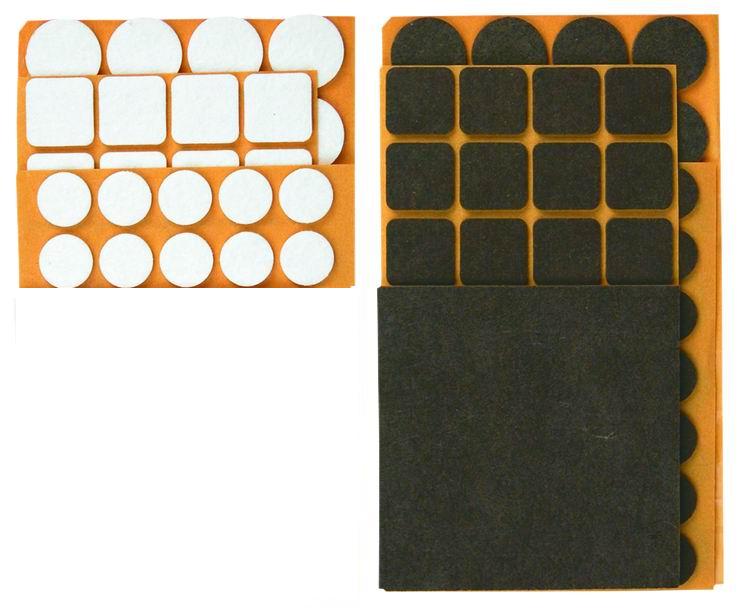 Felt Coasters, Various, 106 Pcs, White - T 98Z147