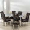 Geometric Printed Stretch Chair Cover For Dining Room Office Banquet Elastic Armchair Protector