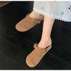 Fashion New Style Women Suede Clogs Slipper Soft Insole Sandals with Arch Support Shoes Outdoor Beach Suede Clogs Slippers Women Sandals
