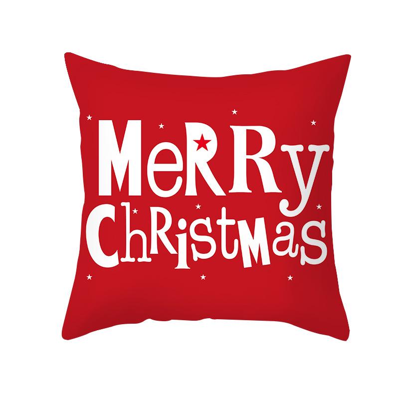 

Home Products Christmas Cushion Cover Cartoon Letter Print Peach Skin Cushion Cover 45 * 45 (excluding pillow core)