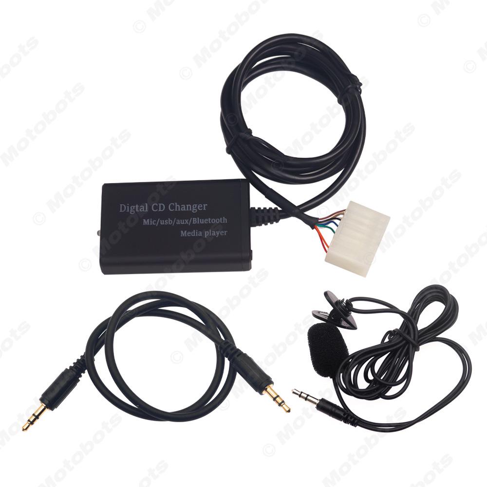 Compatible with Toyota Prado/RAV4/Previa 12-Pin: AUX Bluetooth Wireless Music Adapter for Digital CD Changer