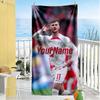 RB Leipzig Personalisierbares Namens-Strandtuch Superweich Saugfähig Ideal Für Reisen Outdoor Schwimmbad Yoga Surfen Camping Wandern Fitnessstudio Geschenk Urlaub
