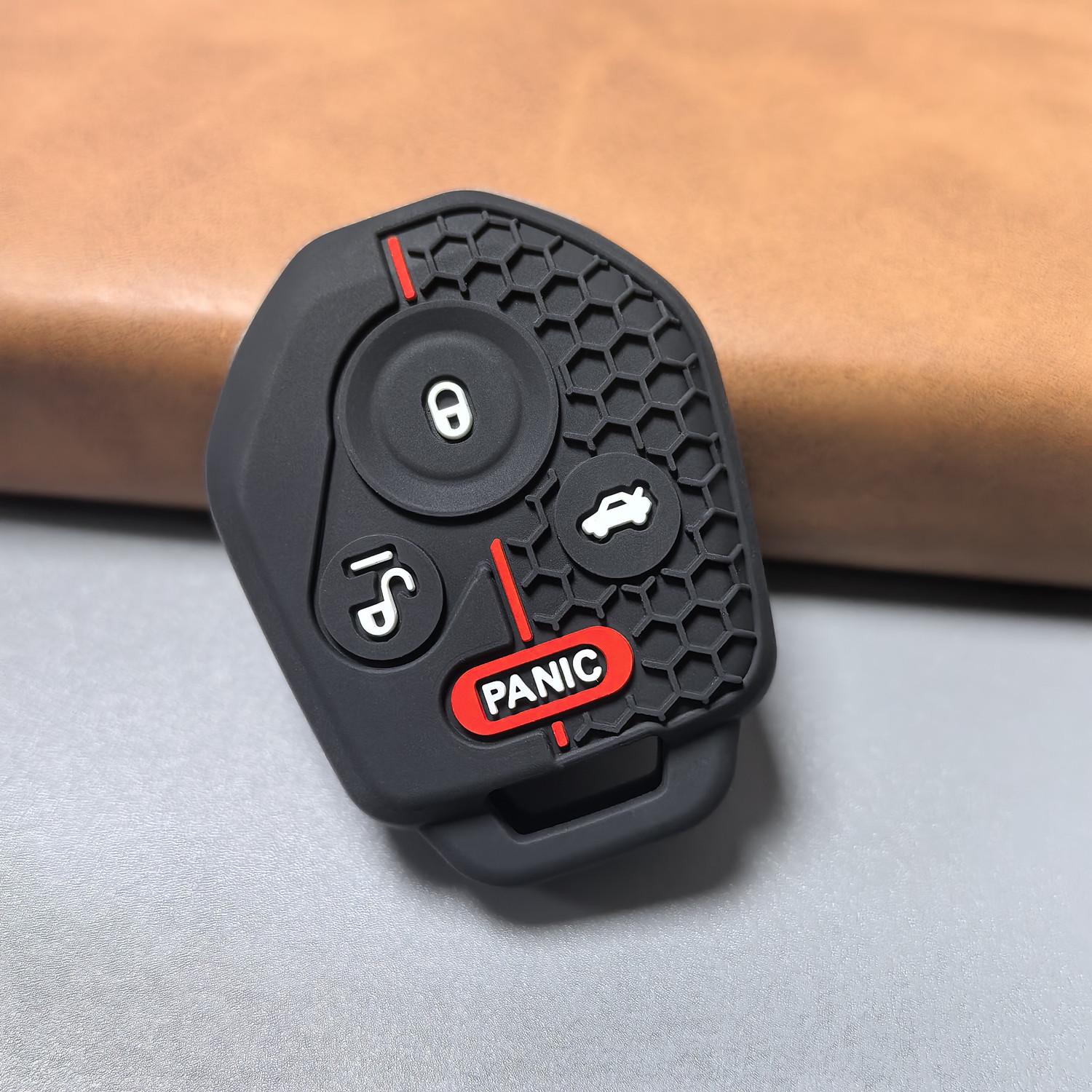 Subaru XV, Forester, Outback, Legacy Honeycomb Silicone Key Cover: Anti-Drop, Leak-Proof, Soft.