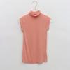 Corea del Sud Dongdaemun Gilet Senza Maniche Trasparente a Collo Alto - Top Sexy Slim Fit da Donna