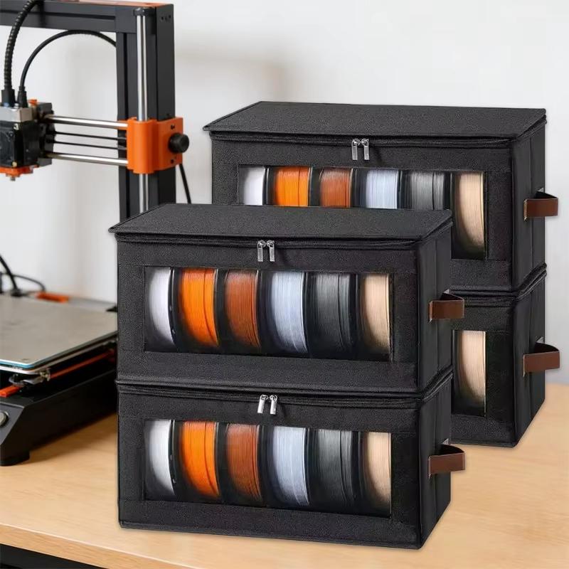 Special Storage Box for 3D Printing Consumables, Double Zipper Fully Sealed Wire Storage Box, Dedicated for 3D Printer Studios