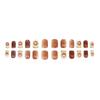 Heart Gradient Nude False Nails: Gentle, Pure, Detachable & Wearable Stickers
