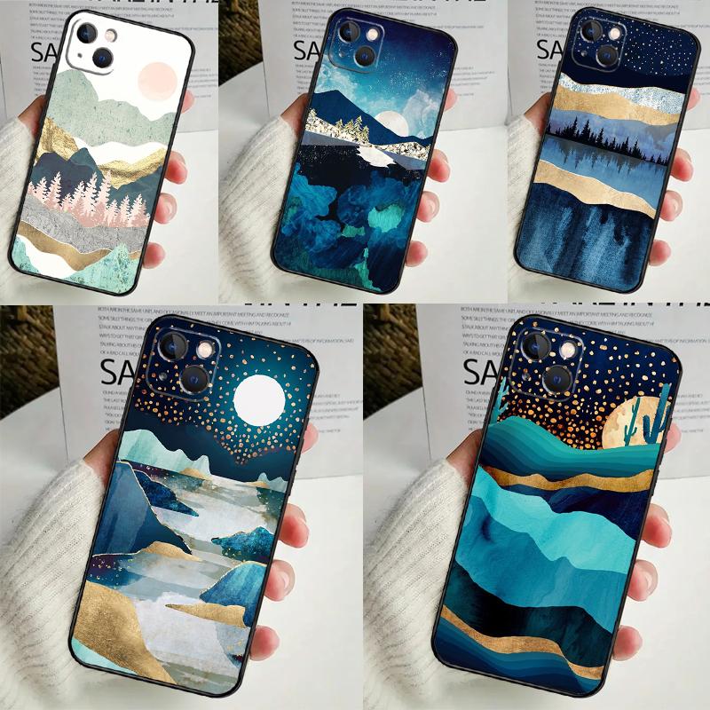 Star Lake Mountains For Realme GT7 GT6 15 Pro 10 11 12 13 14 Pro Plus C55 C71 C75 C67 C63 C61 C53 C35 C65 Case
