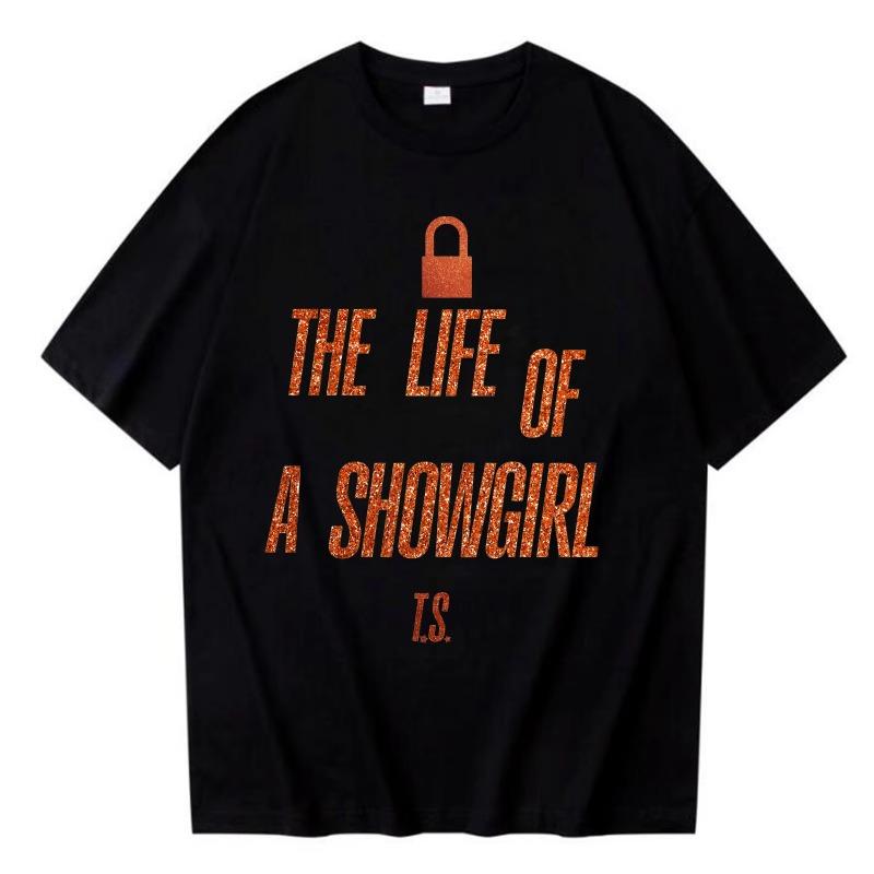 Taylor New Ablum The Life of A Showgirl Fashion Summer WomenT Shirt HarajukuTrend T.S O-Neck Casual Short Sleeve Top