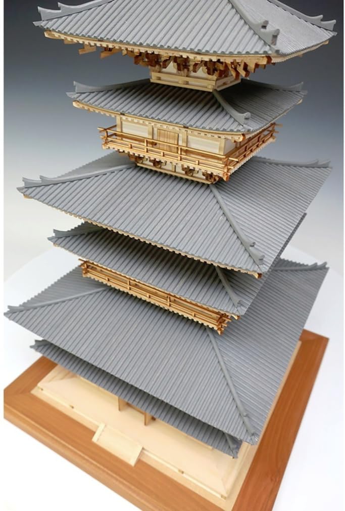 Woody Joe Yakushiji Temple East Pagoda Wooden Model Assembly Kit 1/75 (Building)