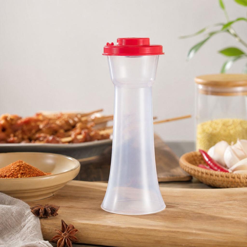 Plastic Seasoning Bottle with Sprinkler Lid for BBQ Storage