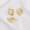 1pc Brass Leaf Charm Pendant for Earring Necklace DIY Jewelry Making