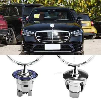 3D Kovová nálepka na auto Pre Benz C E S Auto Logo Anjela Predná Kapota Stojan, Kovová Nálepka na Auto, Univerzálny 3D Znak Odznak