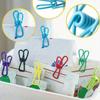 10pcs Nail Extension Gel Mold & Fixing Clip Set
