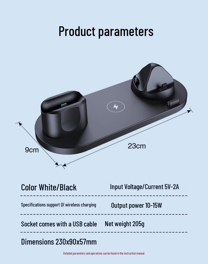 Wireless Charger Gift - Customizable Six-in-One for Company Events and Souvenirs