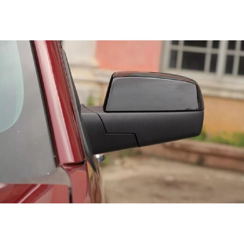 2X For 2014-2018 Chevy Silverado / GMC Sierra GLOSS BLACK Top Half Mirror Covers