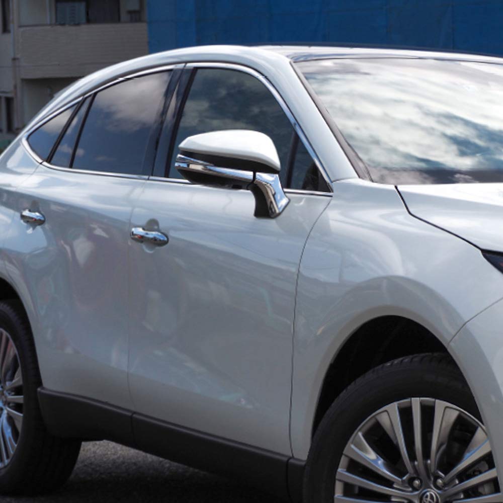 BKY Toyota Harrier 80 Series Dedicated Door Side Mirror Chrome New Harrier Custom Parts Garnish, Dress-Up (Silver)
