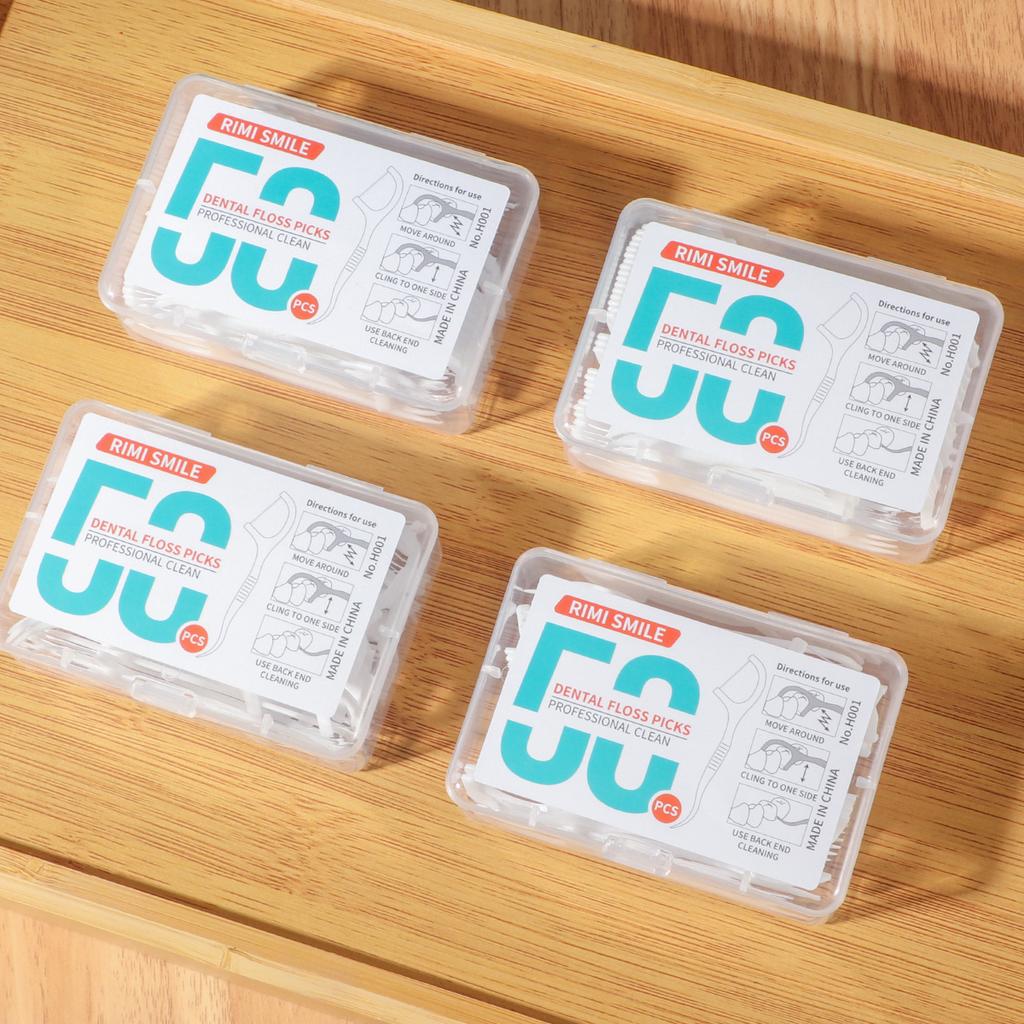 50PCS/box - Dental Floss Stick -1000/500/300/150PCS Specifications - Suitable for Cleaning Interdental Spaces Tools