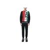 Fila Color Block Letter Print Pullover Long Sleeve Sweatshirt Men Sweatshirt Black F11M319401F-BK
