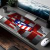 Fußballverein Aufdruck Mauspads, für Tastaturauflage Laptop PC Matte für Büro Home Office Nutzung, Schreibtischdekoration, Perfektes Geburtstagsgeschenk für Gamer