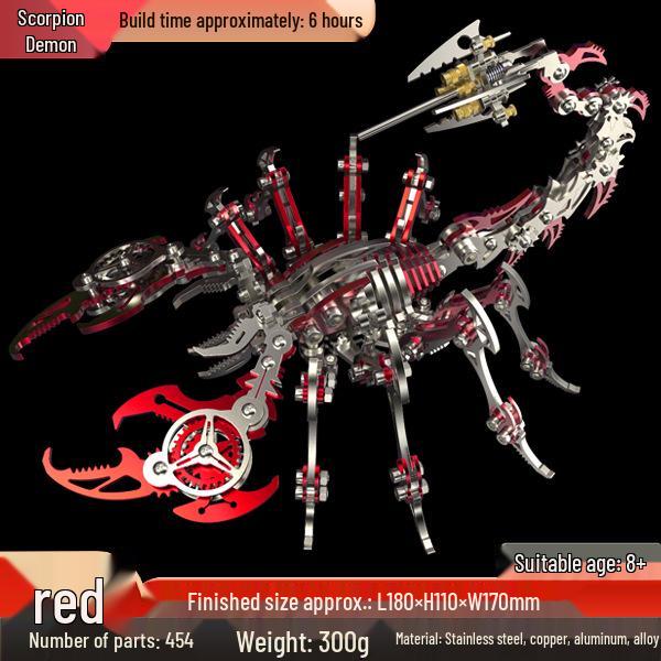 

Красочный 3D металлический пазл «Скорпион»: Ручная работа, Подвижный, Креативный Подарок-Игрушка