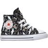 Converse Chuck Taylor All Star Shark Bite Easy on Classic And Versatile High top Canvas Shoes Black Infant And Toddler 766889C