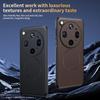 Plain Skin Leather Pattern Wireless Charging Magnetic Phone Case For OPPO Find X9 Ultra FindX9Ultra G ShockProof Cover