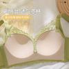 Women Green Lace Wireless Bra Comfortable Support Lingerie