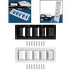 RV Air Vent Louver Marine Exhaust Vent Outlet Multifunction Rectangle Exhaust