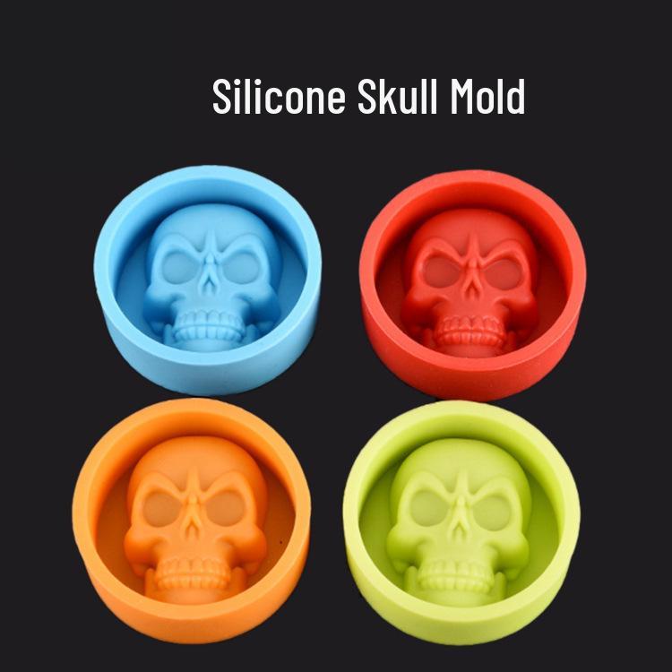 

Silicone Skull Mold for Cake and Soap Making Random Color