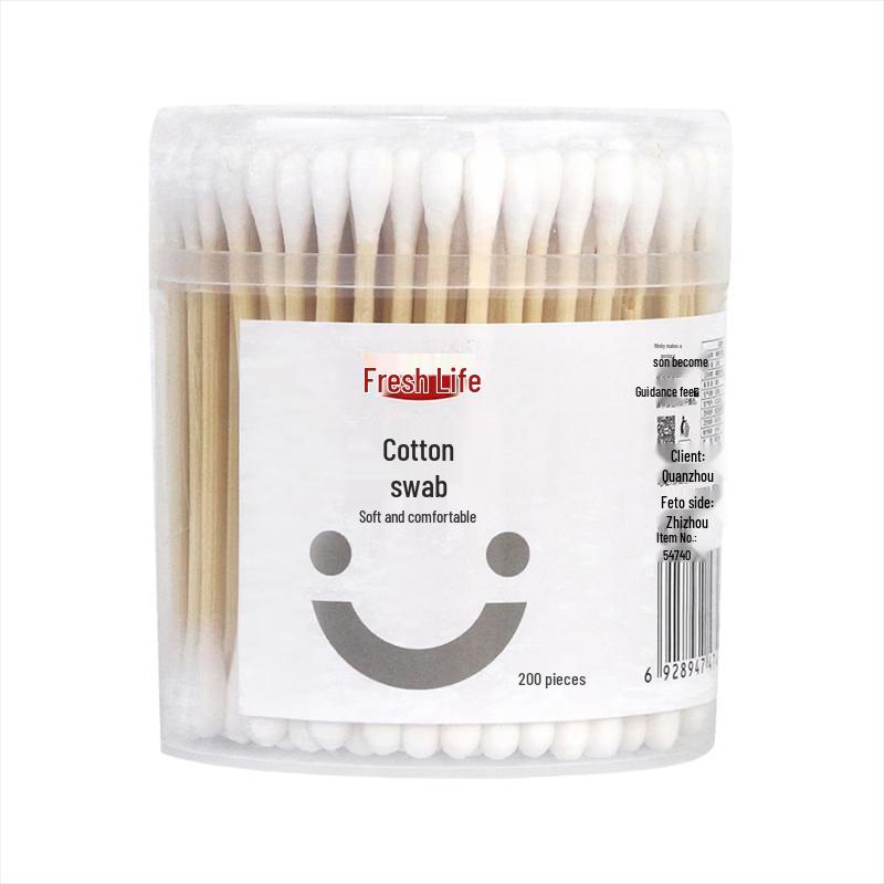 Fresh Life Large Round Cotton Swabs