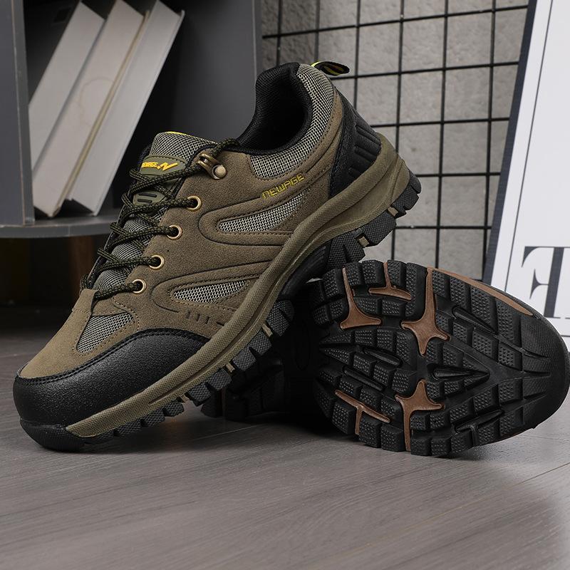 Neue Wanderschuhe Herren Vier-Jahreszeiten Low-Top Atmungsaktiv Rutschfest Outdoor Freizeit Camping Offroad Abenteuer Wanderschuhe
