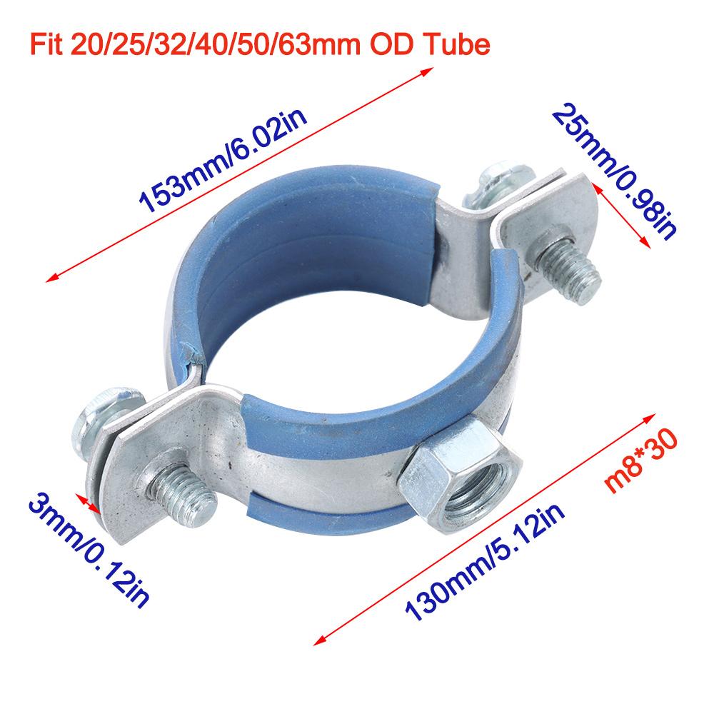 1Pcs Fastener Hardware Round Hose Clamp Pipe Fitting Tube Clip Bracket Suspension Pipe Holder
