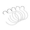 5pcs Hook Multipurpose Spa Beauty Salon Wardrobe Closet Hanging Hook for Bathrobe Scarf BeltWhite