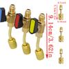 Air Conditioning Refrigerant Angled Compact Ball Valve Fits for HVAC R12 R22 R410a Charging Hoses AC Refrigerant Adapter