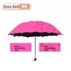 1/2PCS Portable Water Flowering Umbrella Manual Open UV Protection Sun Rain Dual Use Parasol Black Coating Creative Design