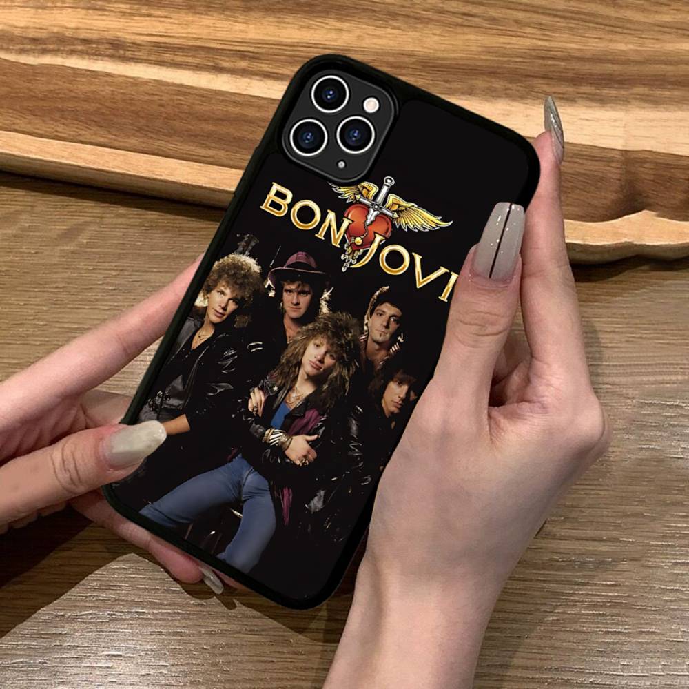 

Rock Band B-Bon Classic J-JoviS Phone Case For Iphone 16 15 14 13 12 11 Pro Max Plus Shockproof TPU+PC Hard Case iPhone 17