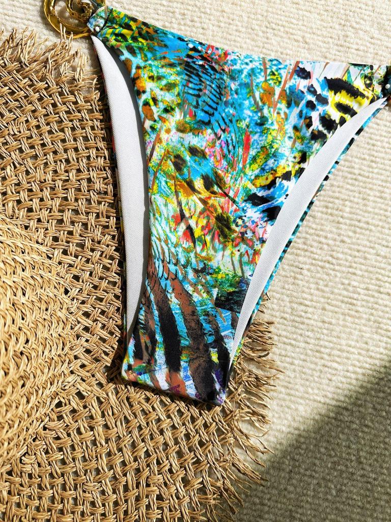 Women's Sexy Halter Neck Two-Piece Swimsuit for Beach & Hot Spring
