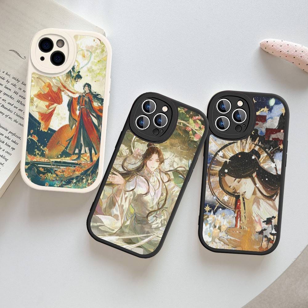 Popular Danmei Anime H-Heaven O-OfficialS B-Blessing Phone Cover For IPhone 16 15 14 13 12 11 Pro Max Plus Leather Soft Case