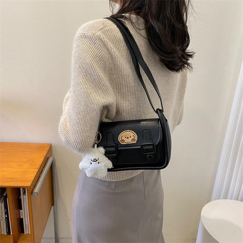 Small Bag For Women Contrasting Color Single Shoulder Crossbody Bag Casual And Versatile British Cambridge Bag Fashionable And Versatile